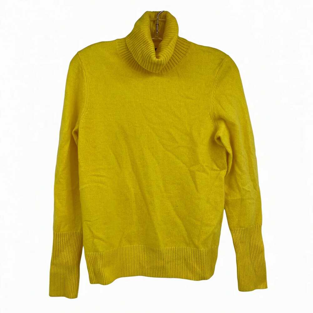 Aqua Yellow Cashmere Pullover | Women’s Regular M